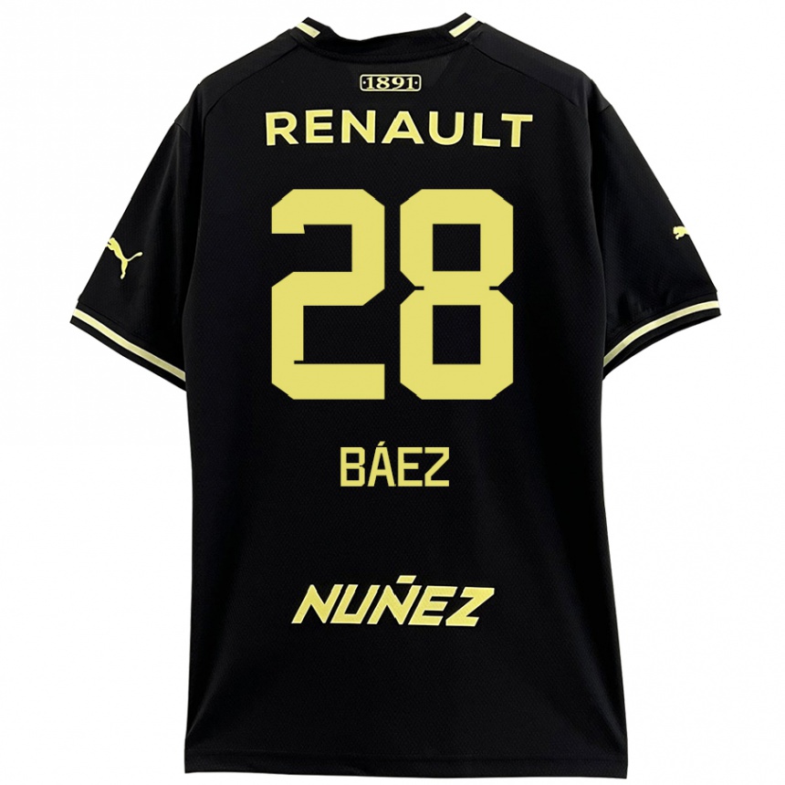 Mujer Fútbol Camiseta Jaime Báez #28 Negro Amarillo 2ª Equipación 2024/25 Perú