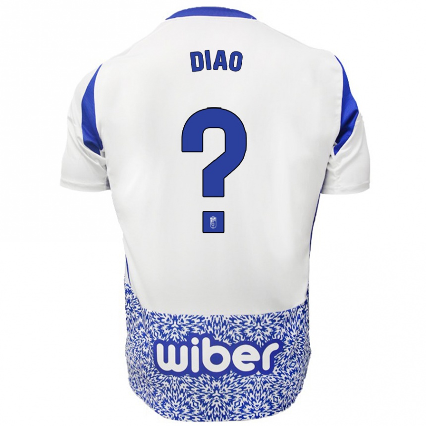 Mujer Fútbol Camiseta Siren Diao #0 Blanco Azul 2ª Equipación 2024/25 Perú