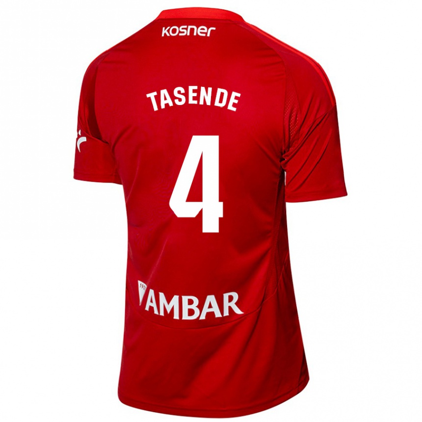 Mujer Fútbol Camiseta Dani Tasende #4 Blanco Azul 2ª Equipación 2024/25 Perú