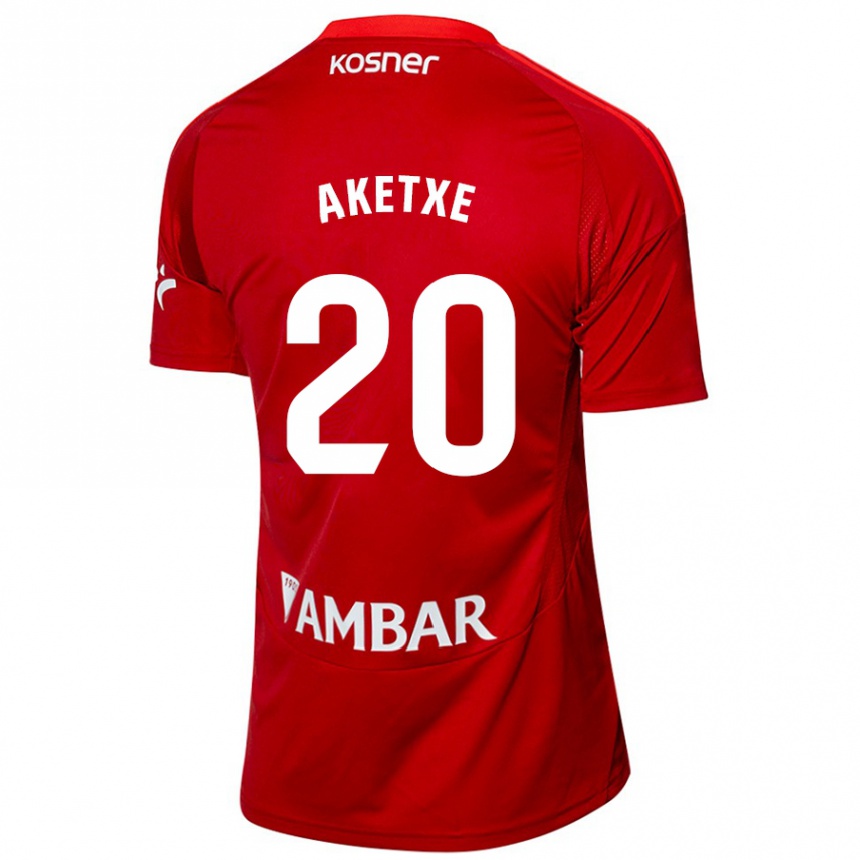 Mujer Fútbol Camiseta Ager Aketxe #20 Blanco Azul 2ª Equipación 2024/25 Perú