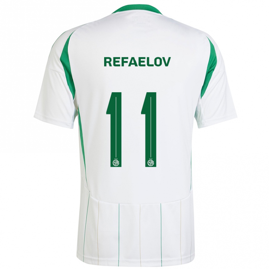 Mujer Fútbol Camiseta Lior Refaelov #11 Blanco Verde 2ª Equipación 2024/25 Perú