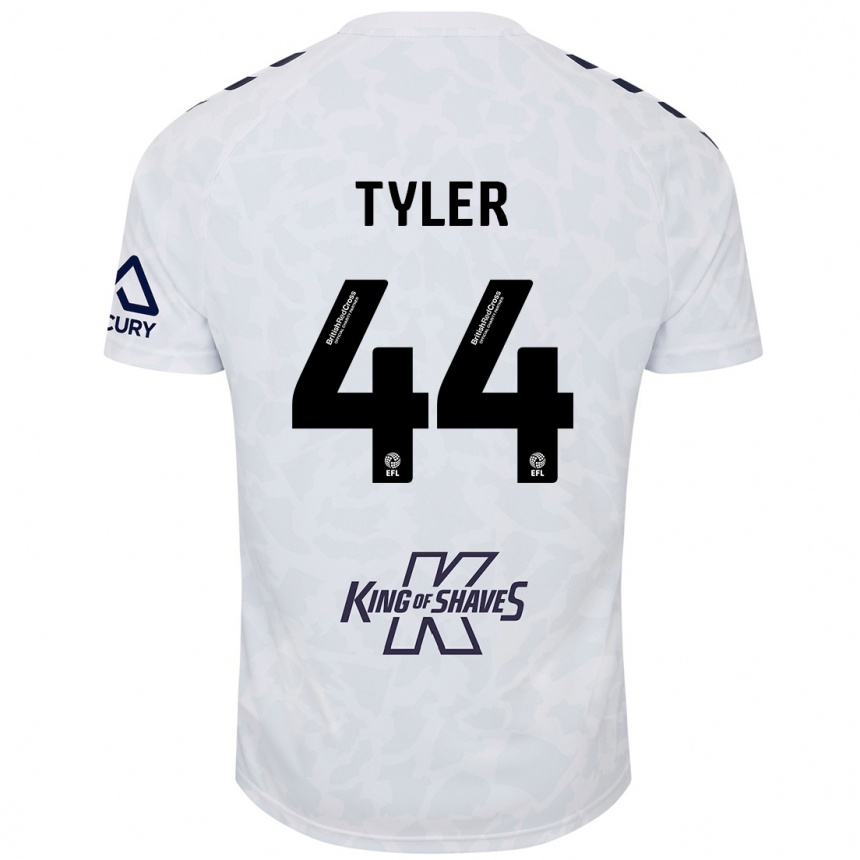 Mujer Fútbol Camiseta Cian Tyler #44 Blanco 2ª Equipación 2024/25 Perú