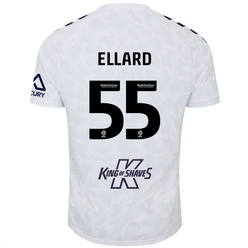 Mujer Fútbol Camiseta Aston Ellard #55 Blanco 2ª Equipación 2024/25 Perú