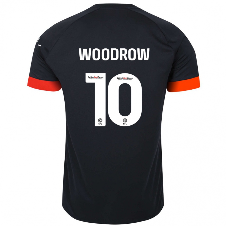 Mujer Fútbol Camiseta Cauley Woodrow #10 Negro Naranja 2ª Equipación 2024/25 Perú