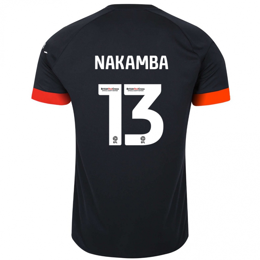 Mujer Fútbol Camiseta Marvelous Nakamba #13 Negro Naranja 2ª Equipación 2024/25 Perú