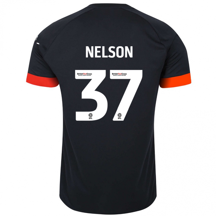 Mujer Fútbol Camiseta Zack Nelson #37 Negro Naranja 2ª Equipación 2024/25 Perú