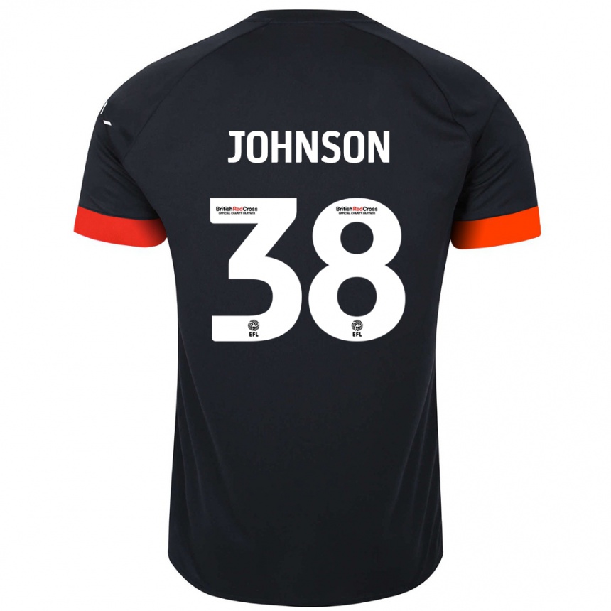 Mujer Fútbol Camiseta Joe Johnson #38 Negro Naranja 2ª Equipación 2024/25 Perú