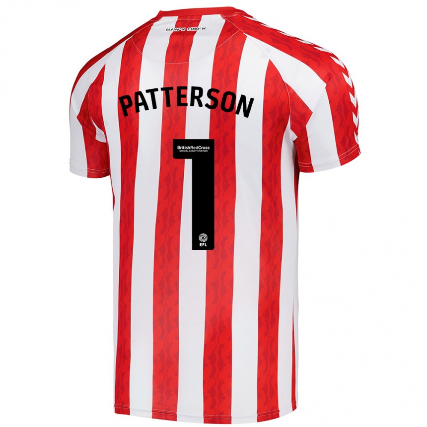 Niño Fútbol Camiseta Anthony Patterson #1 Rojo Blanco 1ª Equipación 2024/25 Perú