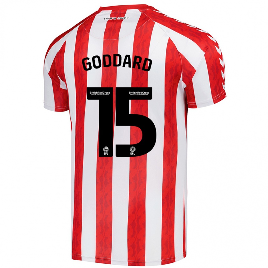 Niño Fútbol Camiseta Amy Goddard #15 Rojo Blanco 1ª Equipación 2024/25 Perú