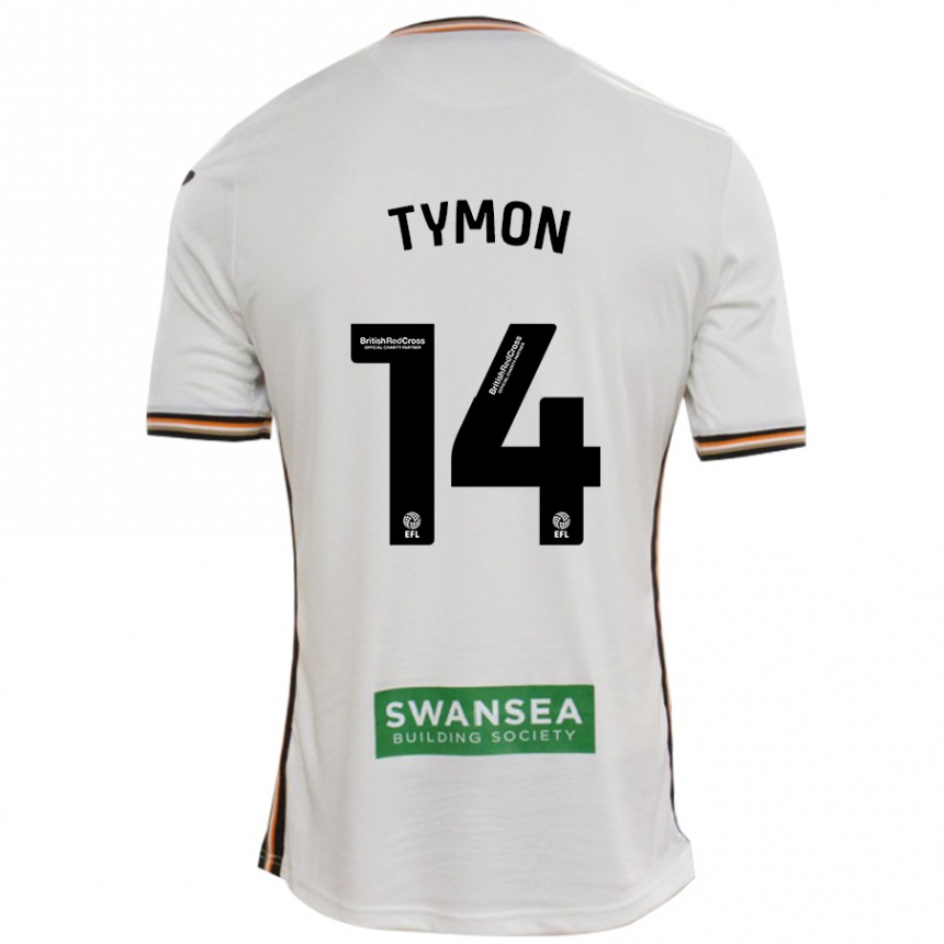 Niño Fútbol Camiseta Josh Tymon #14 Blanco 1ª Equipación 2024/25 Perú