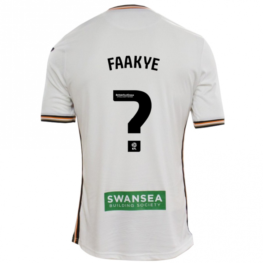 Niño Fútbol Camiseta Richard Faakye #0 Blanco 1ª Equipación 2024/25 Perú