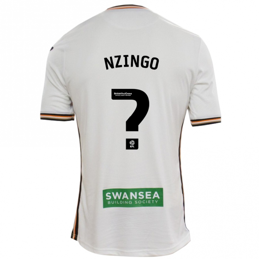 Niño Fútbol Camiseta Glory Nzingo #0 Blanco 1ª Equipación 2024/25 Perú