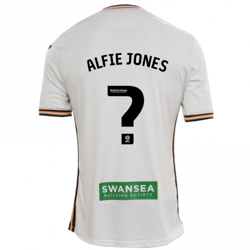 Niño Fútbol Camiseta Alfie Jones #0 Blanco 1ª Equipación 2024/25 Perú