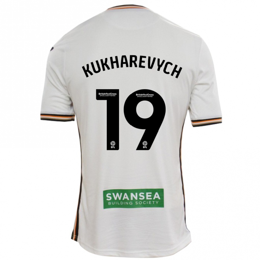 Niño Fútbol Camiseta Mykola Kukharevych #19 Blanco 1ª Equipación 2024/25 Perú