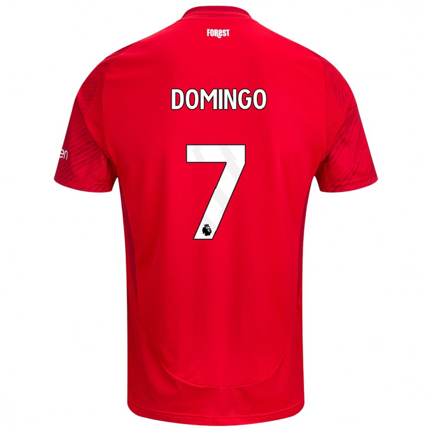 Niño Fútbol Camiseta Sophie Domingo #7 Rojo Blanco 1ª Equipación 2024/25 Perú