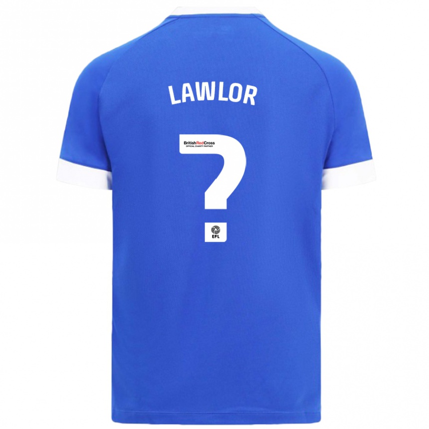 Niño Fútbol Camiseta Dylan Lawlor #0 Azul Cielo 1ª Equipación 2024/25 Perú