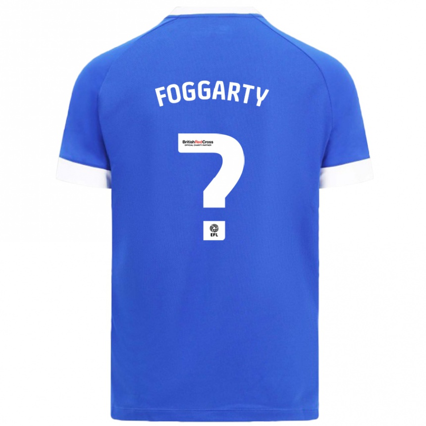 Niño Fútbol Camiseta Corey Foggarty #0 Azul Cielo 1ª Equipación 2024/25 Perú