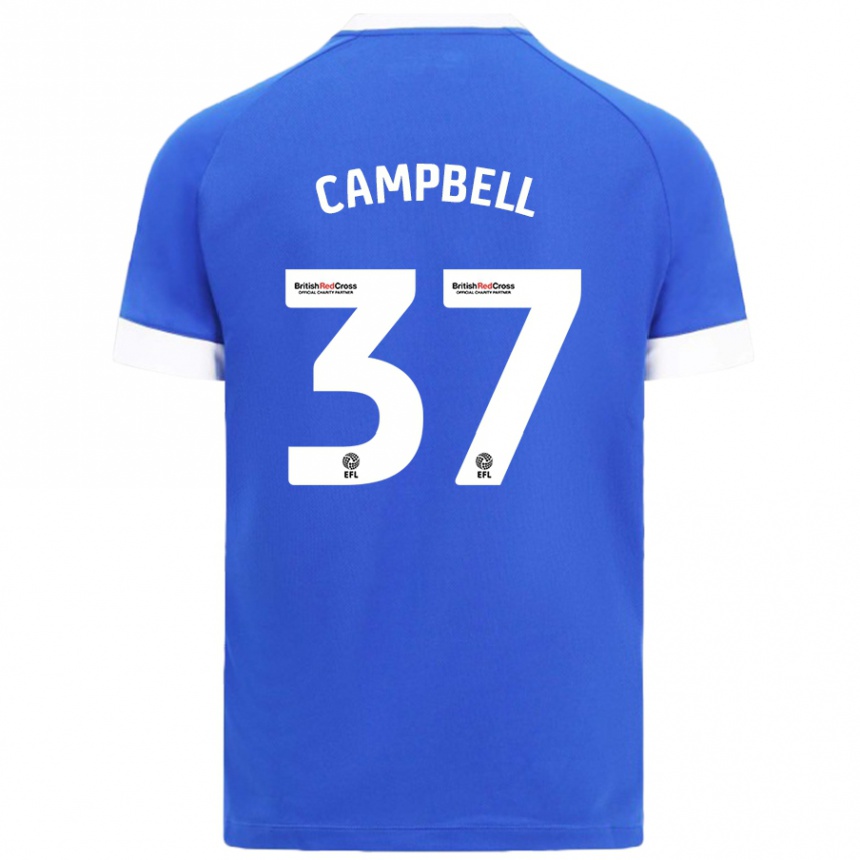 Niño Fútbol Camiseta Vontae Daley-Campbell #37 Azul Cielo 1ª Equipación 2024/25 Perú