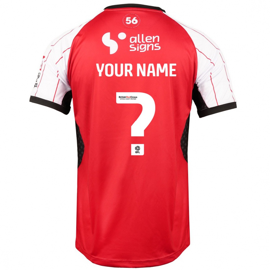 Niño Fútbol Camiseta Su Nombre #0 Blanco 1ª Equipación 2024/25 Perú