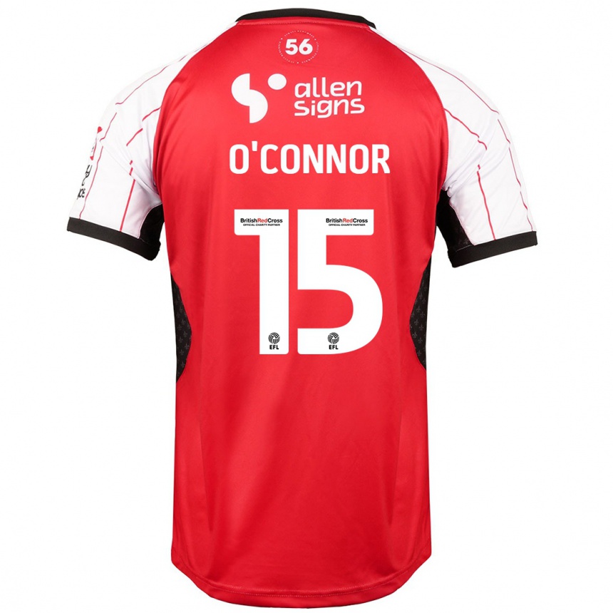 Niño Fútbol Camiseta Paudie O'connor #15 Blanco 1ª Equipación 2024/25 Perú