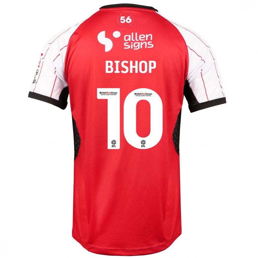 Niño Fútbol Camiseta Teddy Bishop #10 Blanco 1ª Equipación 2024/25 Perú