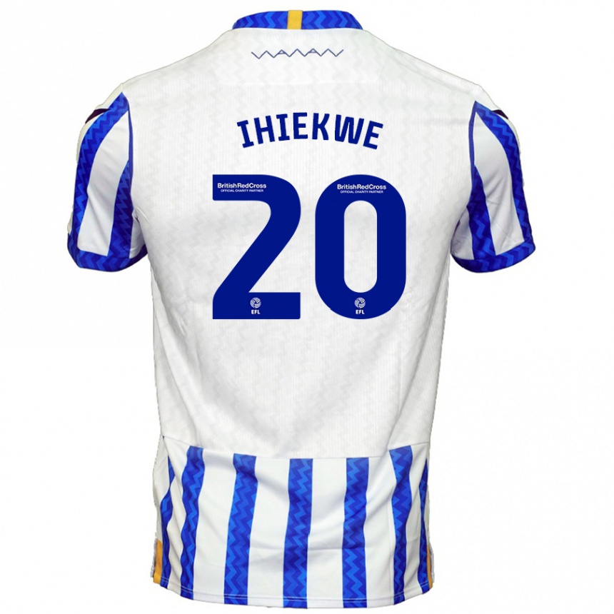 Niño Fútbol Camiseta Michael Ihiekwe #20 Azul Blanco 1ª Equipación 2024/25 Perú