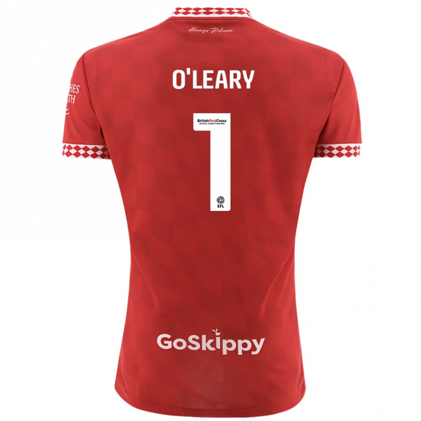 Niño Fútbol Camiseta Max O'leary #1 Rojo 1ª Equipación 2024/25 Perú