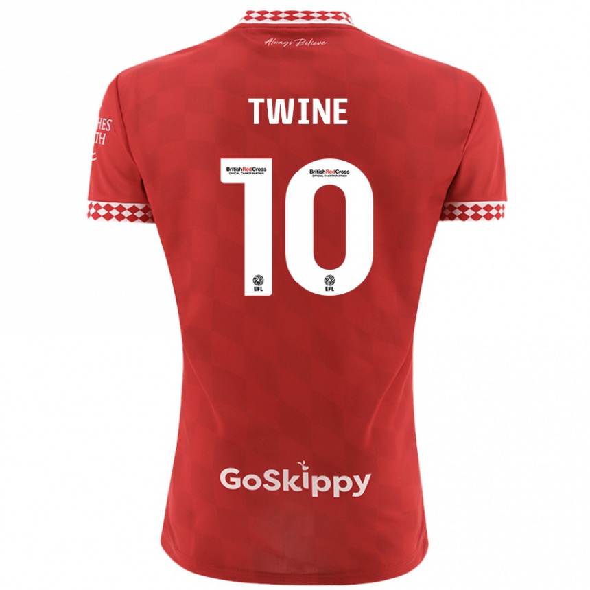 Niño Fútbol Camiseta Scott Twine #10 Rojo 1ª Equipación 2024/25 Perú