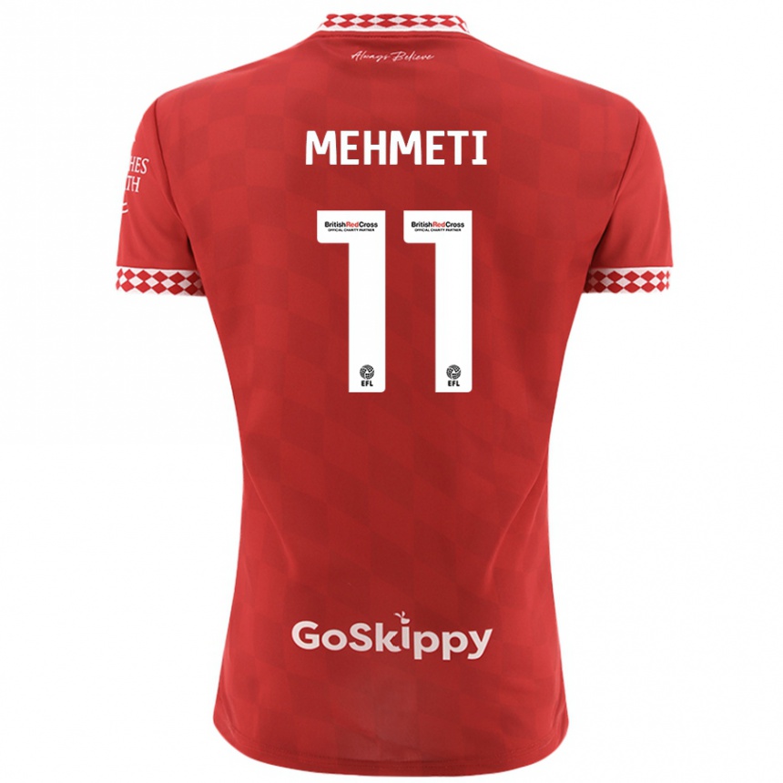 Niño Fútbol Camiseta Anis Mehmeti #11 Rojo 1ª Equipación 2024/25 Perú