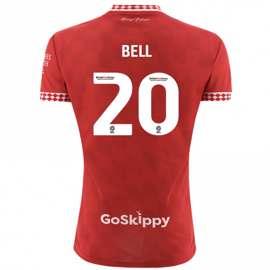 Niño Fútbol Camiseta Sam Bell #20 Rojo 1ª Equipación 2024/25 Perú