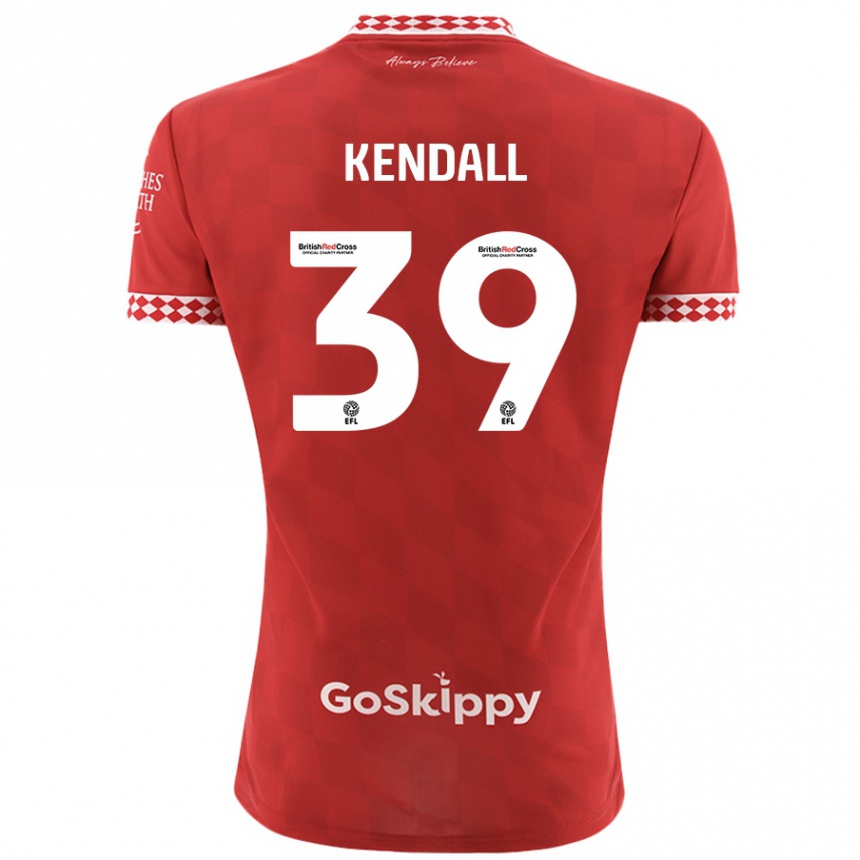 Niño Fútbol Camiseta Maya Kendall #39 Rojo 1ª Equipación 2024/25 Perú