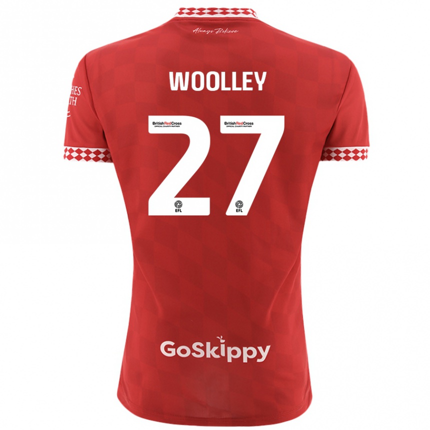 Niño Fútbol Camiseta Jesse Woolley #27 Rojo 1ª Equipación 2024/25 Perú