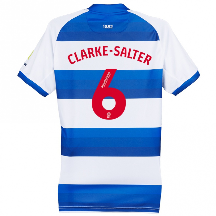 Niño Fútbol Camiseta Jake Clarke-Salter #6 Blanco Azul 1ª Equipación 2024/25 Perú