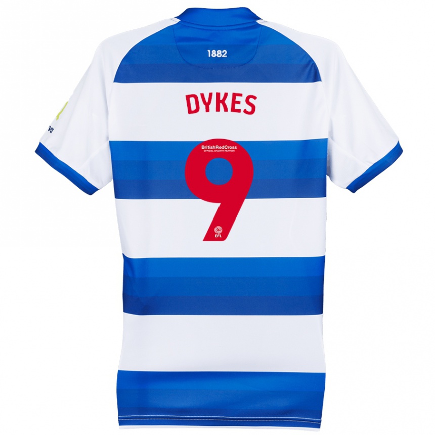 Niño Fútbol Camiseta Lyndon Dykes #9 Blanco Azul 1ª Equipación 2024/25 Perú