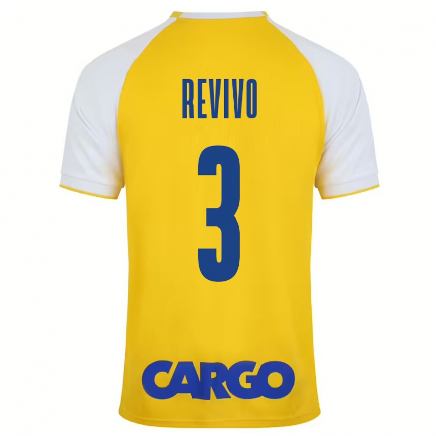 Niño Fútbol Camiseta Roy Revivo #3 Amarillo Blanco 1ª Equipación 2024/25 Perú