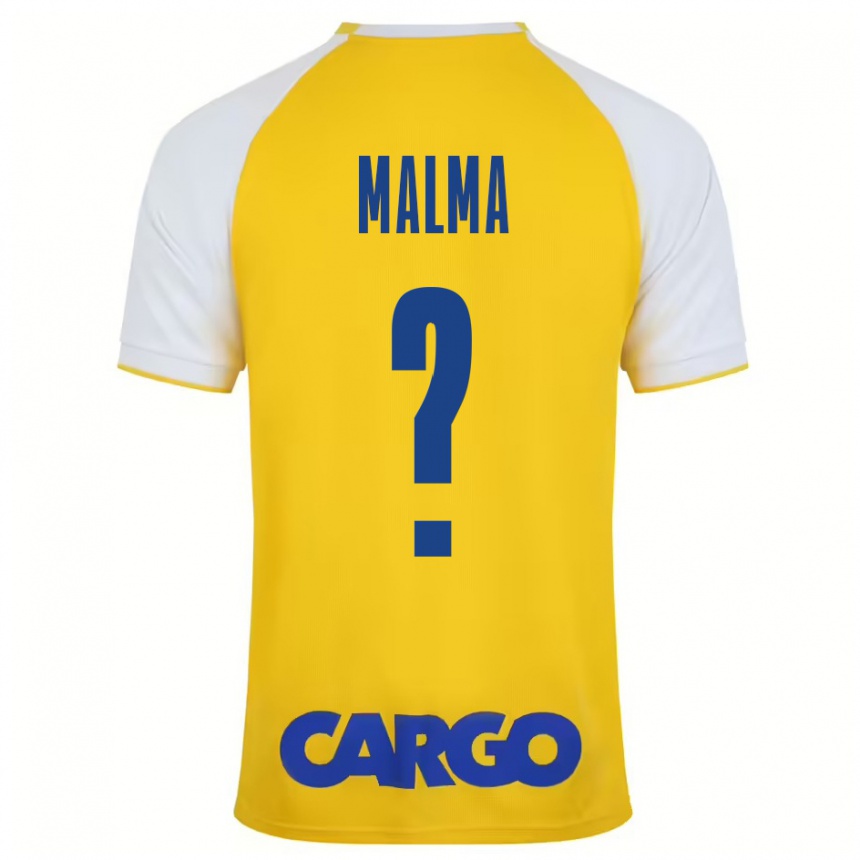 Niño Fútbol Camiseta Itay Malma #0 Amarillo Blanco 1ª Equipación 2024/25 Perú