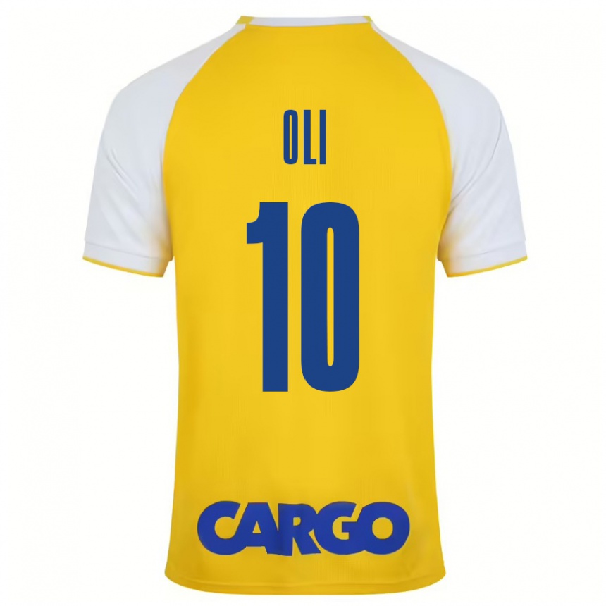 Niño Fútbol Camiseta Ido Oli #10 Amarillo Blanco 1ª Equipación 2024/25 Perú