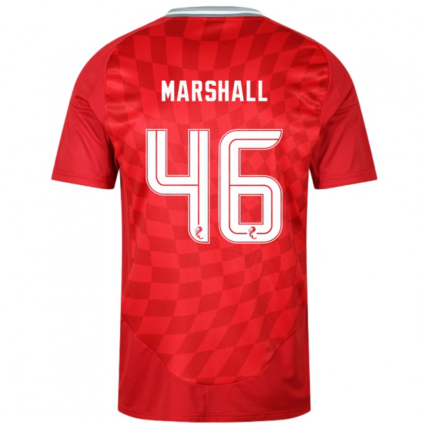 Niño Fútbol Camiseta Findlay Marshall #46 Rojo 1ª Equipación 2024/25 Perú