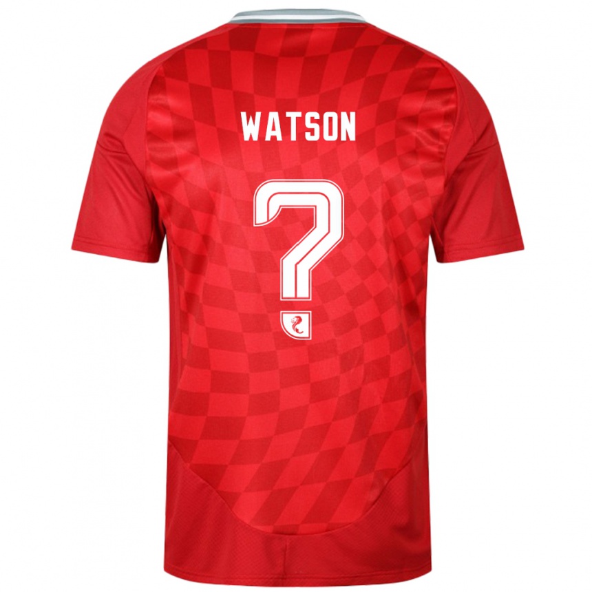 Niño Fútbol Camiseta Kai Watson #0 Rojo 1ª Equipación 2024/25 Perú