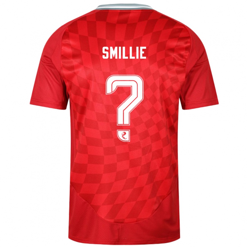 Niño Fútbol Camiseta Reuben Smillie #0 Rojo 1ª Equipación 2024/25 Perú