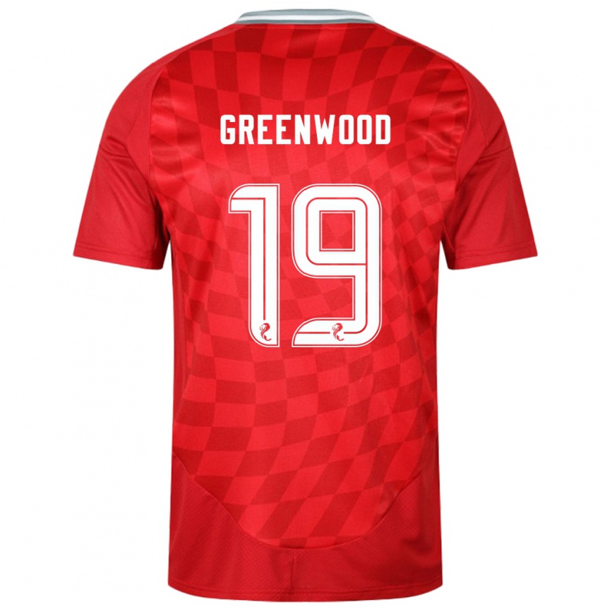 Niño Fútbol Camiseta Brodie Greenwood #19 Rojo 1ª Equipación 2024/25 Perú