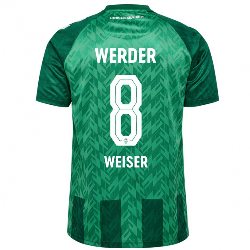 Niño Fútbol Camiseta Mitchell Weiser #8 Verde 1ª Equipación 2024/25 Perú