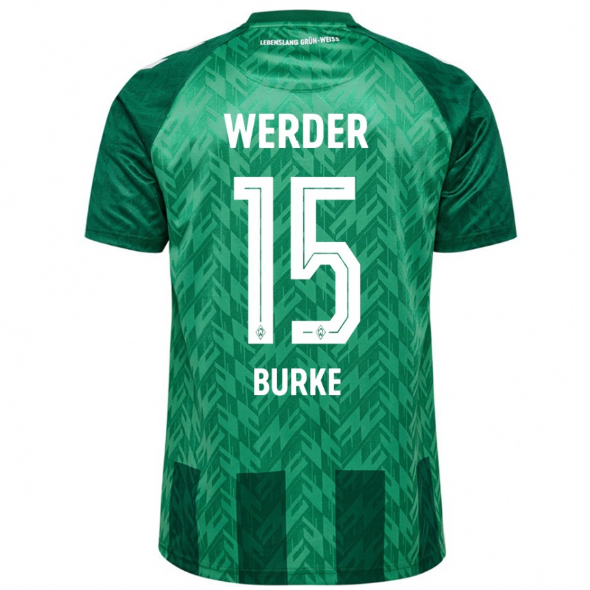 Niño Fútbol Camiseta Oliver Burke #15 Verde 1ª Equipación 2024/25 Perú