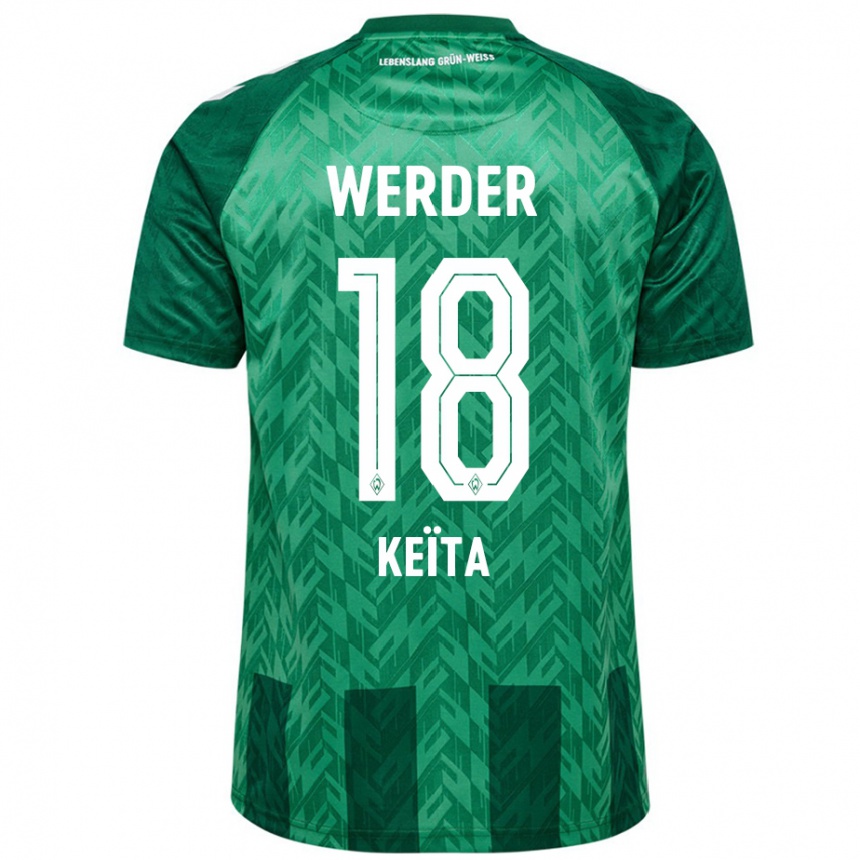 Niño Fútbol Camiseta Naby Keïta #18 Verde 1ª Equipación 2024/25 Perú