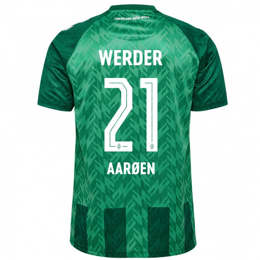 Niño Fútbol Camiseta Isak Hansen-Aaröen #21 Verde 1ª Equipación 2024/25 Perú