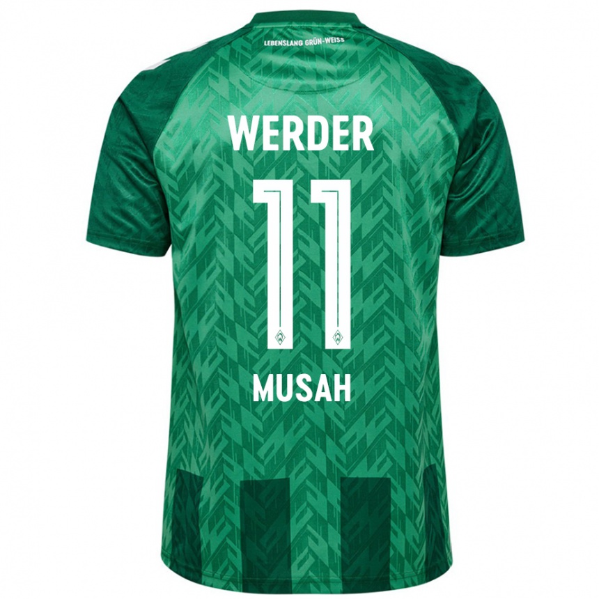 Niño Fútbol Camiseta Salim Musah #11 Verde 1ª Equipación 2024/25 Perú