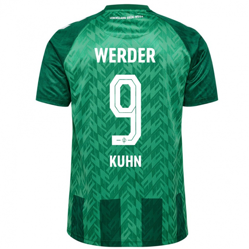 Niño Fútbol Camiseta Philipp Kühn #9 Verde 1ª Equipación 2024/25 Perú