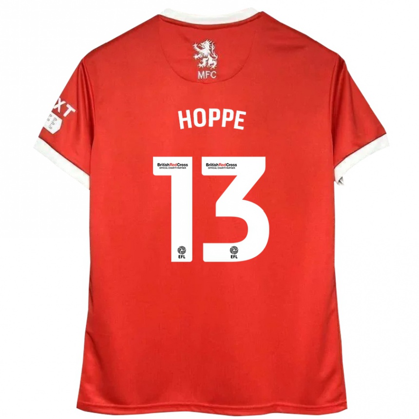 Niño Fútbol Camiseta Matthew Hoppe #13 Rojo Blanco 1ª Equipación 2024/25 Perú