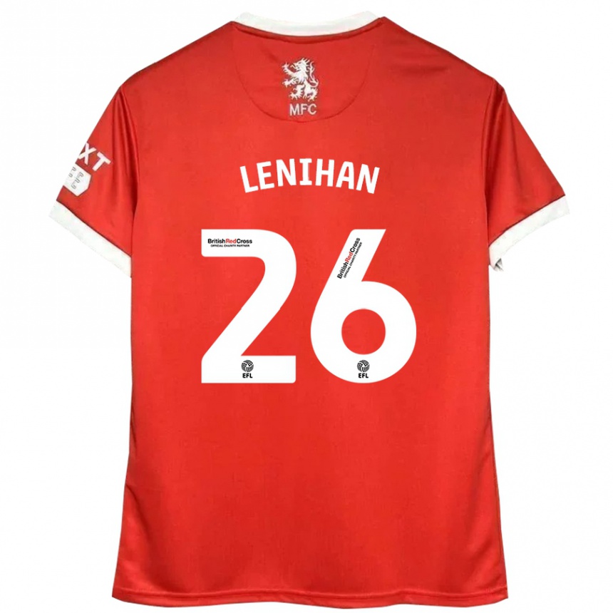 Niño Fútbol Camiseta Darragh Lenihan #26 Rojo Blanco 1ª Equipación 2024/25 Perú