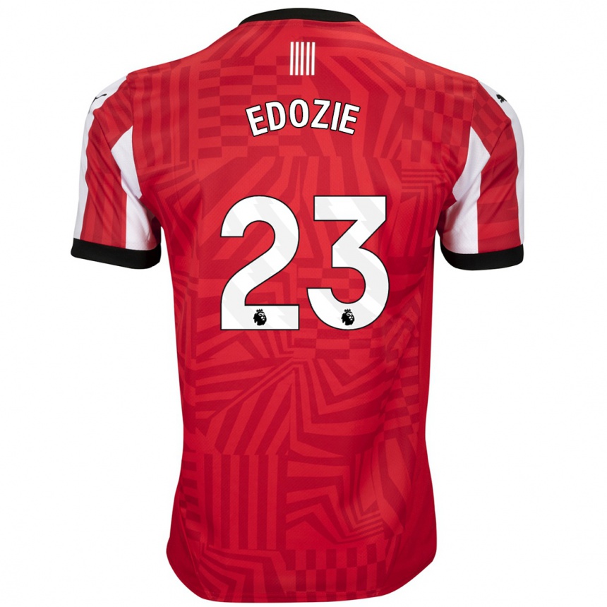 Niño Fútbol Camiseta Samuel Edozie #23 Rojo Blanco 1ª Equipación 2024/25 Perú